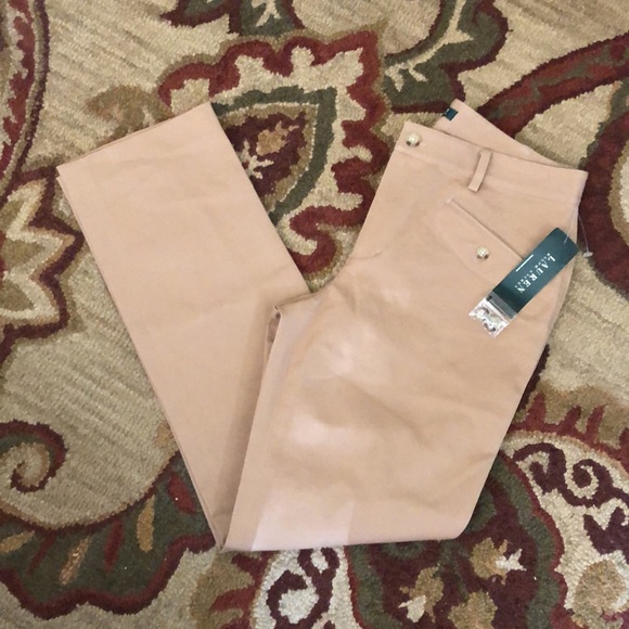 RALPH LAUREN Size 10 Classic Equestrian Flat-Front Cozy Trouser Stretch $100 NEW - Picture 3 of 12